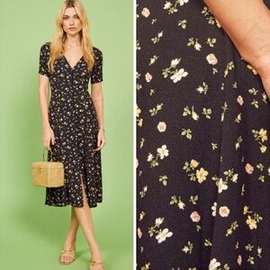 Reformation Locklin midi floral dress
